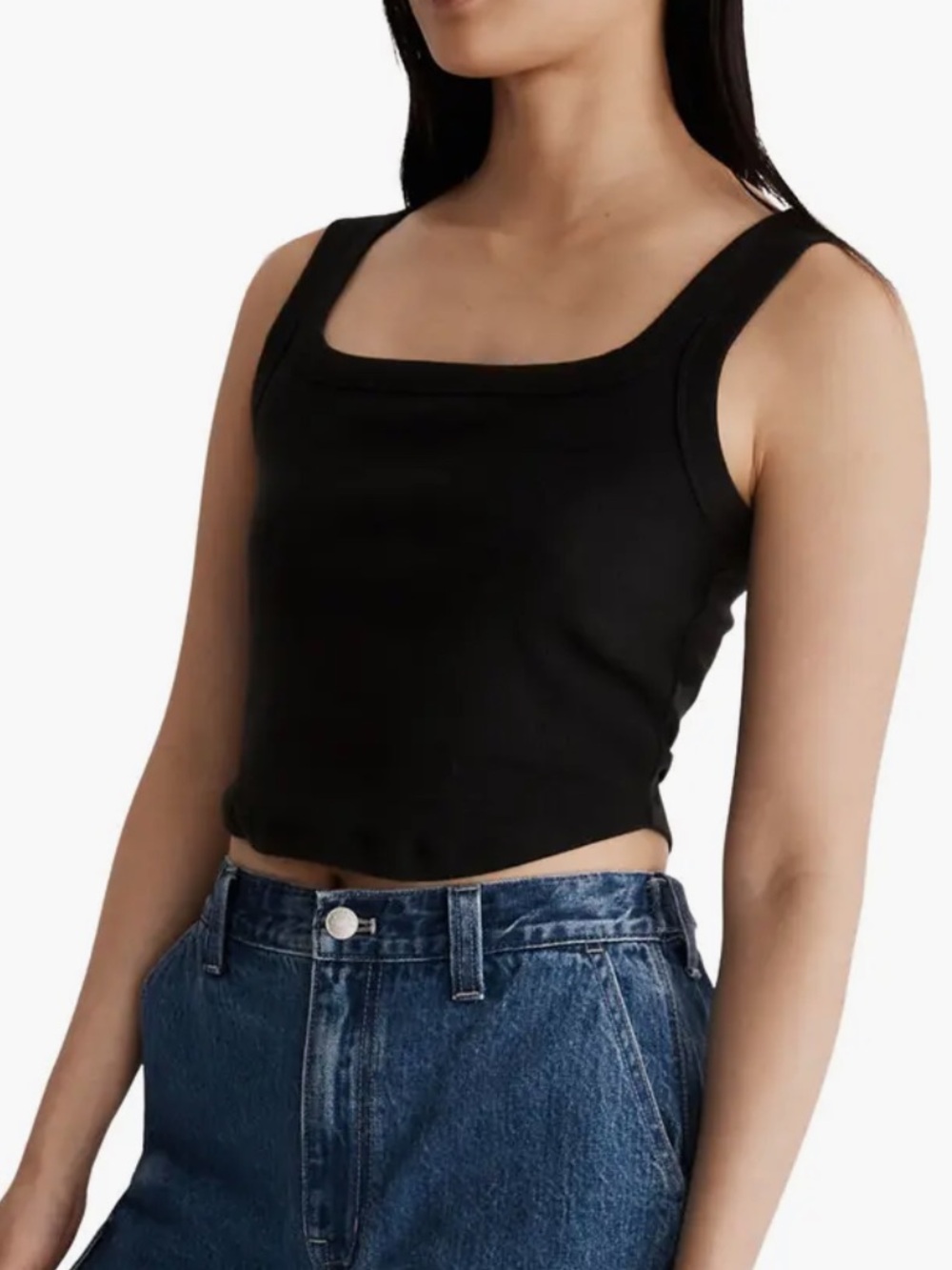 Madewell The Tailored Crop Tank